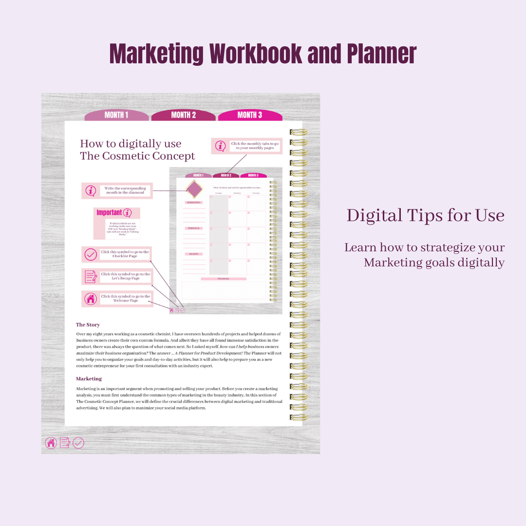 Marketing Digital Workbook & Planner